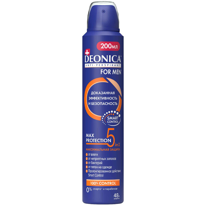 Изображение товара Дезодорант-антиперспирант Deonica Max Protection 5в1, 200мл