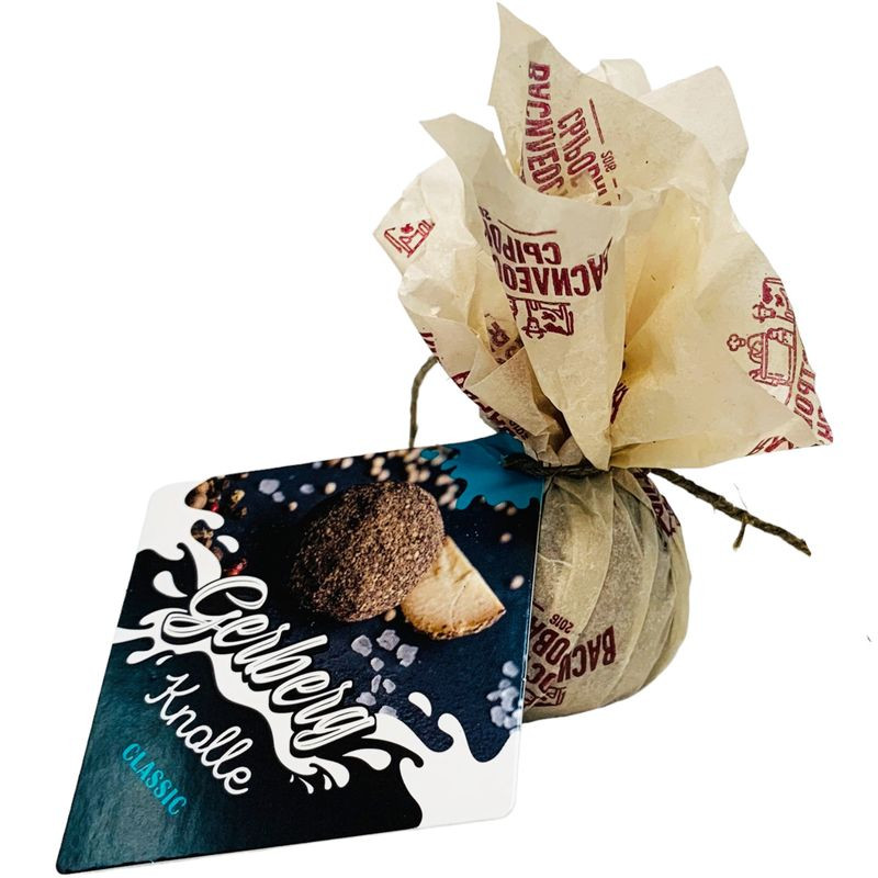 Изображение товара Полутвердый сыр Gerberg классический 50% жирности 50г свежий натуральный