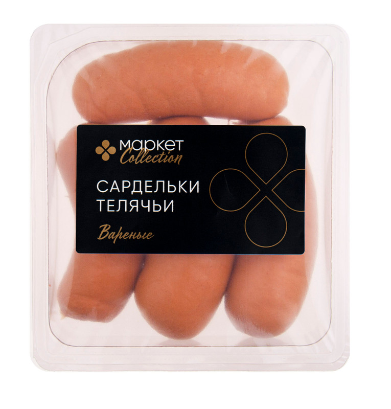 Изображение товара Сардельки телячьи варёные Market Collection, 460г