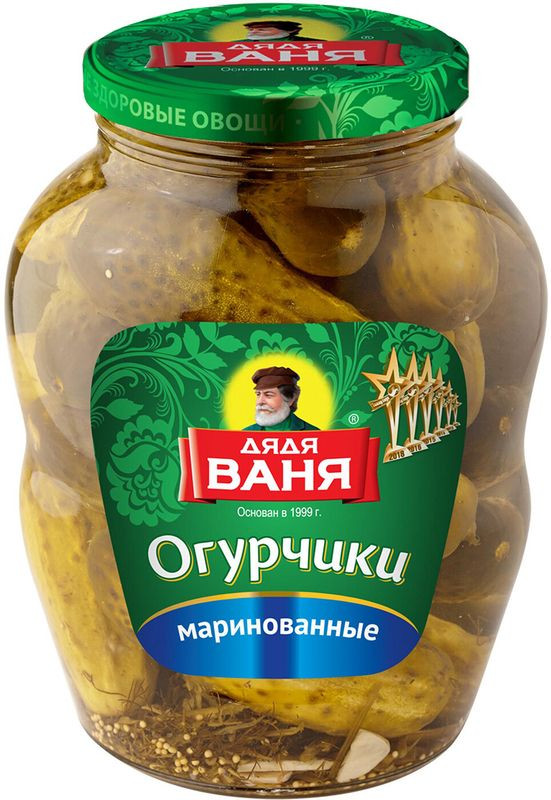 Изображение товара Огурчики маринованные Дядя Ваня 1.8 кг натуральные овощные консервы