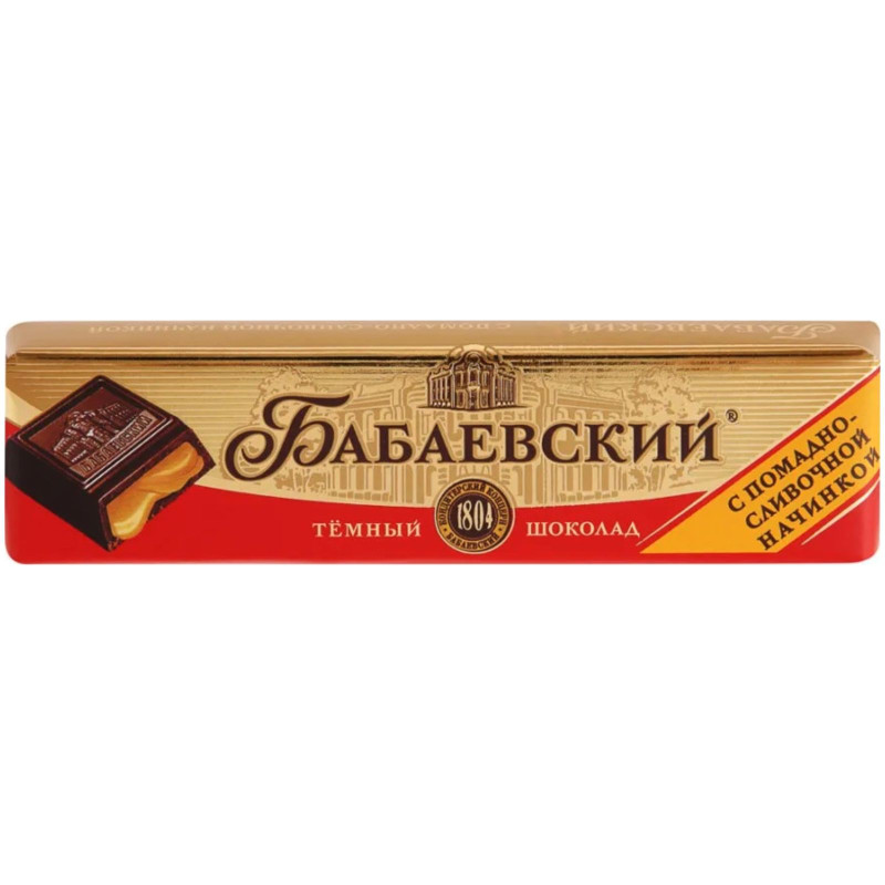 Изображение товара Батончик шоколадный Бабаевский с помадно-сливочной начинкой, 50г