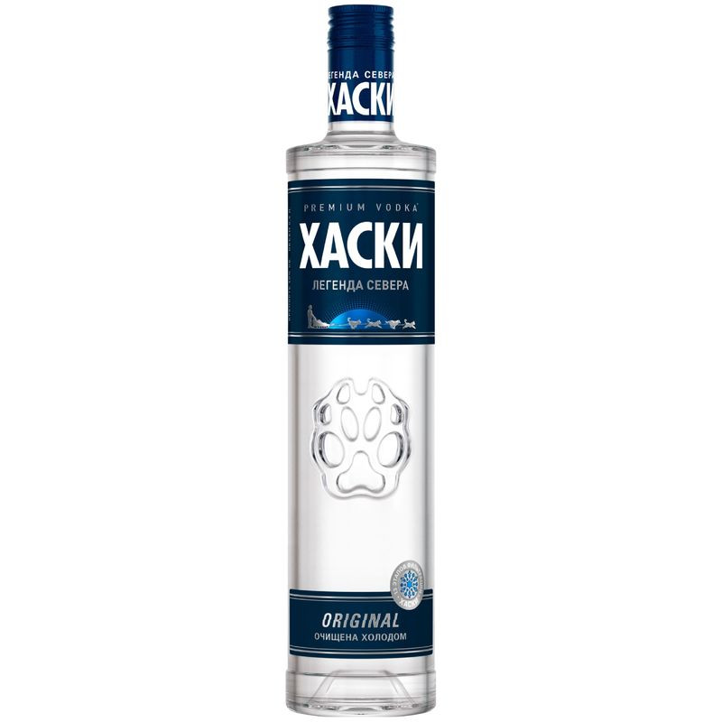Изображение товара Водка Хаски 40% 500 мл российская мягкая классика