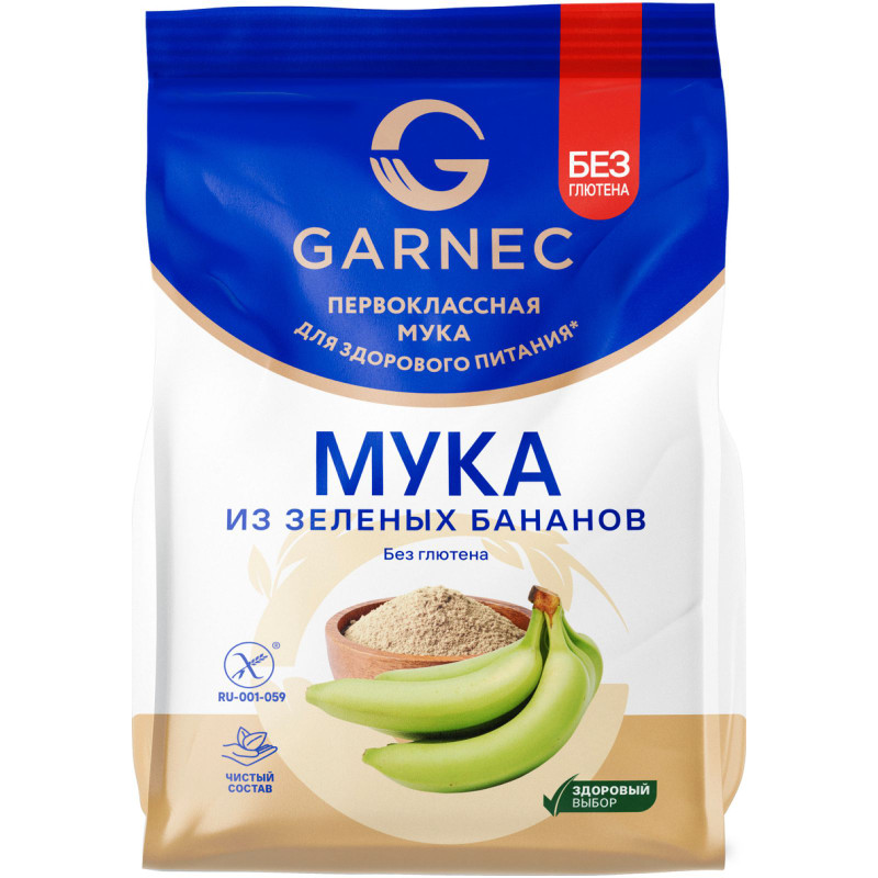 Изображение товара Мука Garnec из зелёных бананов, 300г