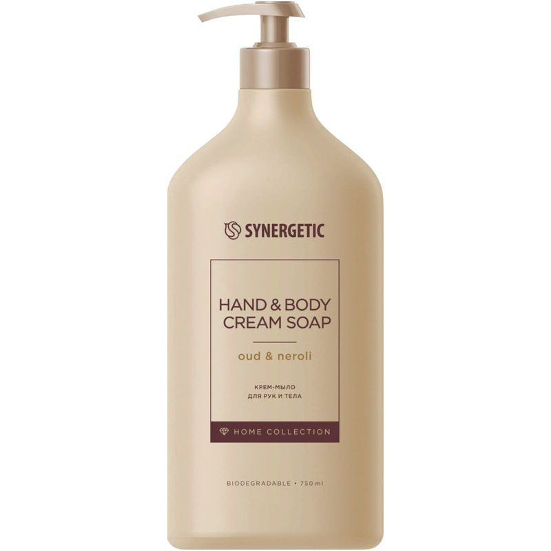 Изображение товара Крем-мыло Synergetic уд-нероли для рук и тела 750 мл натуральный уход