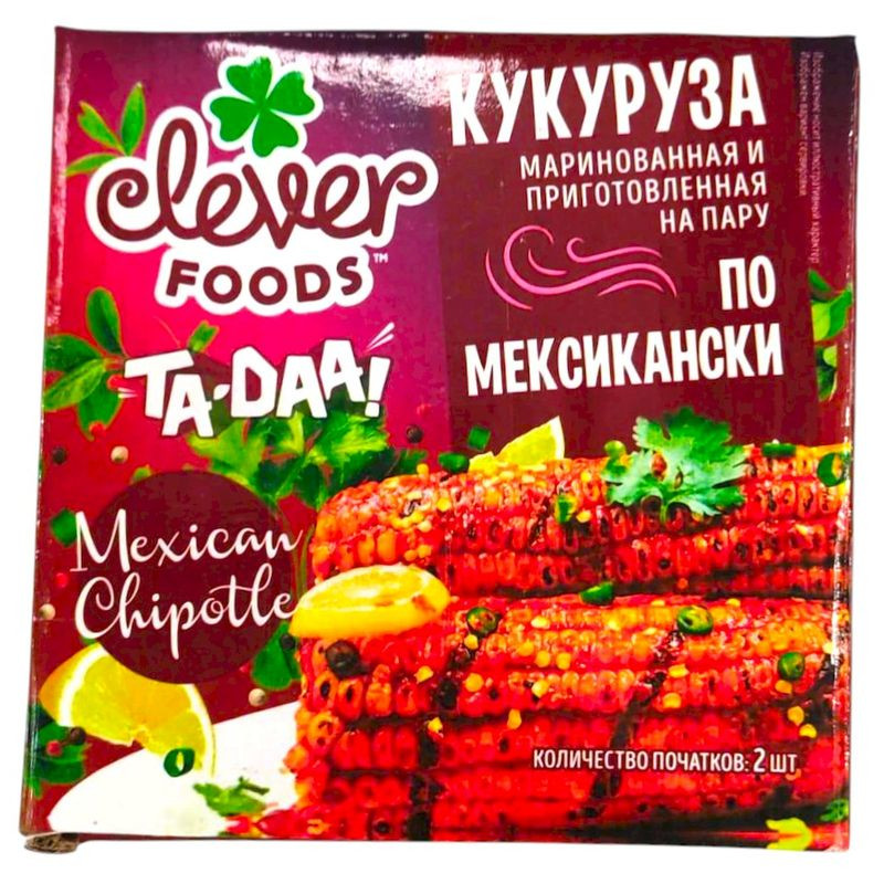 Изображение товара Кукуруза Clever Foods Mexican Chipotle маринованная стерилизованная, 450г