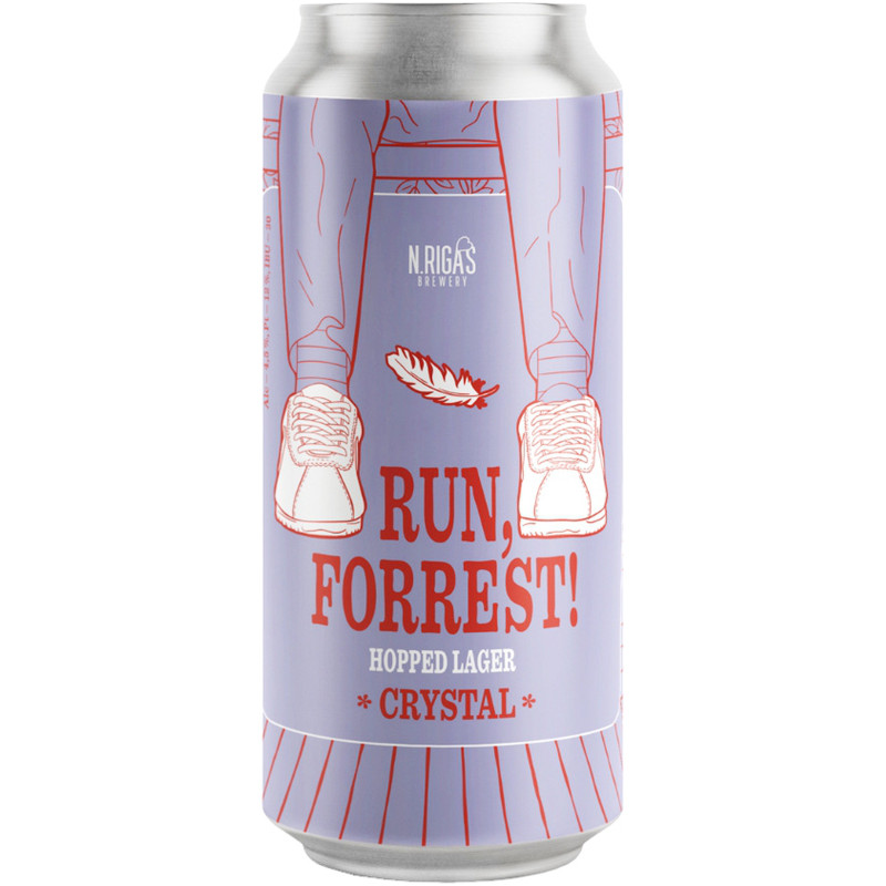 Изображение товара Пиво RUN FORREST светлое нефильтрованное непастеризованное, 450мл