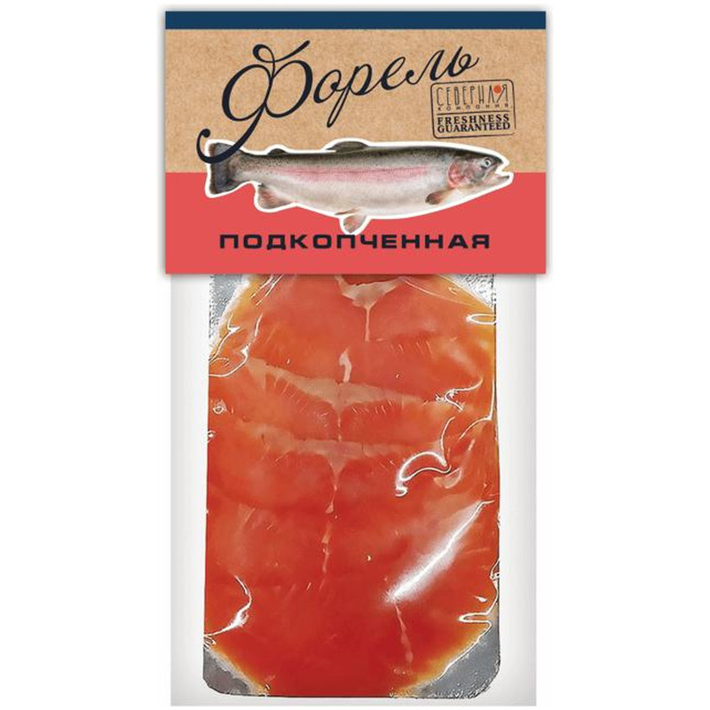 Изображение товара Форель подкопчённая радужная ломтики, 150г
