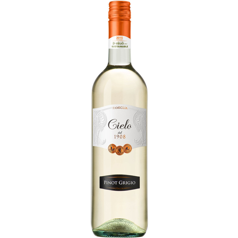 Изображение товара Вино Cielo Pinot Grigio белое полусухое 12% 750мл