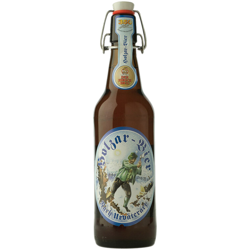 Изображение товара Пиво Der Hirschbrau Хольцар Бир полутёмное 5.2%, 500мл