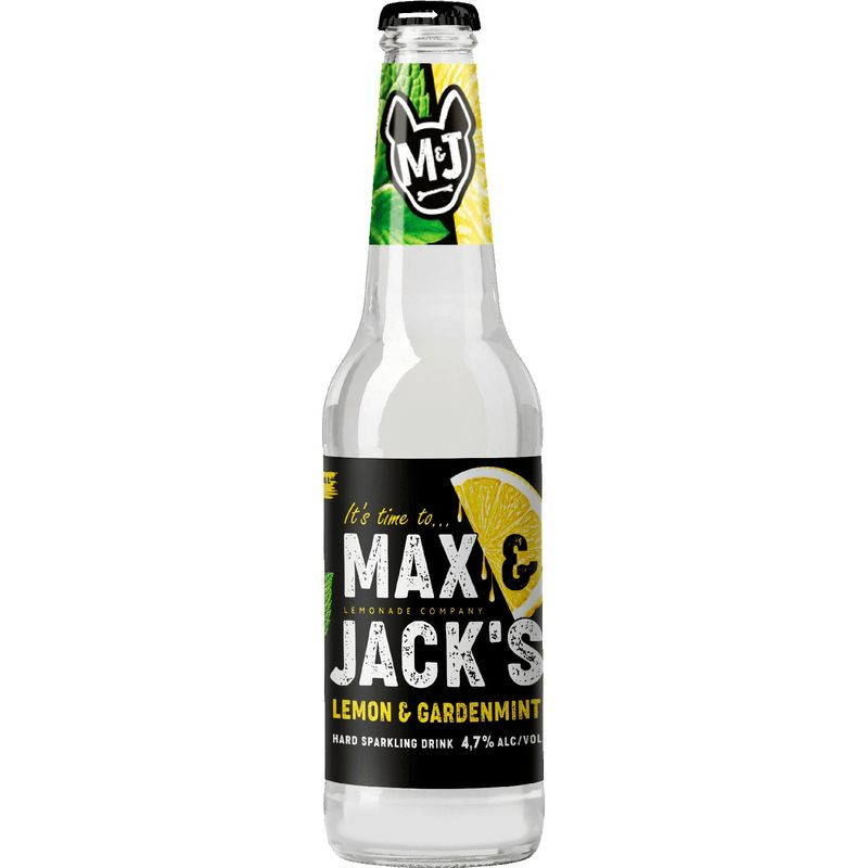 Изображение товара Напиток пивной Max&Jacks лимон-мята нефильтрованный пастеризованный 4.7% 450мл