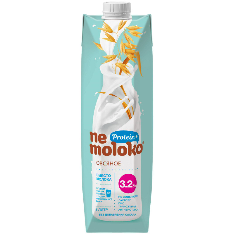 Изображение товара Напиток Nemoloko овсяный обогащенный детский, 1л