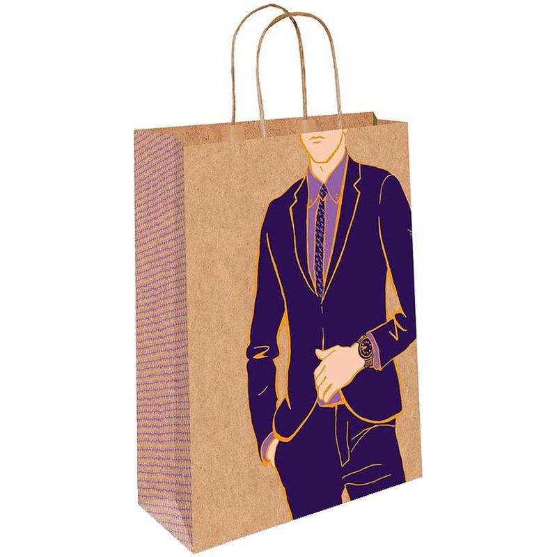 Изображение товара Подарочный пакет Арт и Дизайн ВС 20х24х10.2 см многоцветный крафт