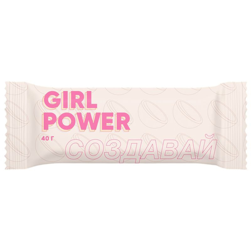 Изображение товара Батончик Girl Power Глазированный со вкусом кокос 40г без сахара Россия