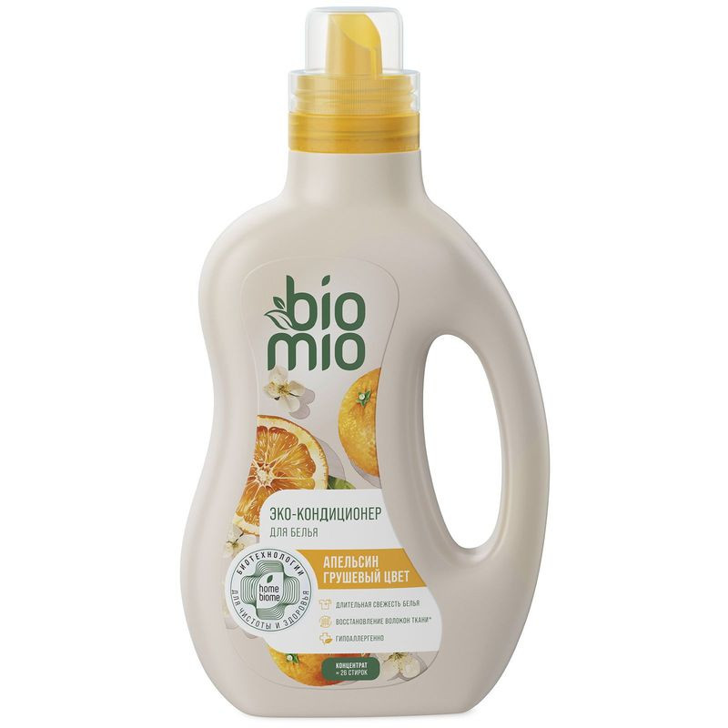 Изображение товара Кондиционер для белья Biomio Bio Soft Апельсин-Груша 800 мл натуральный аромат