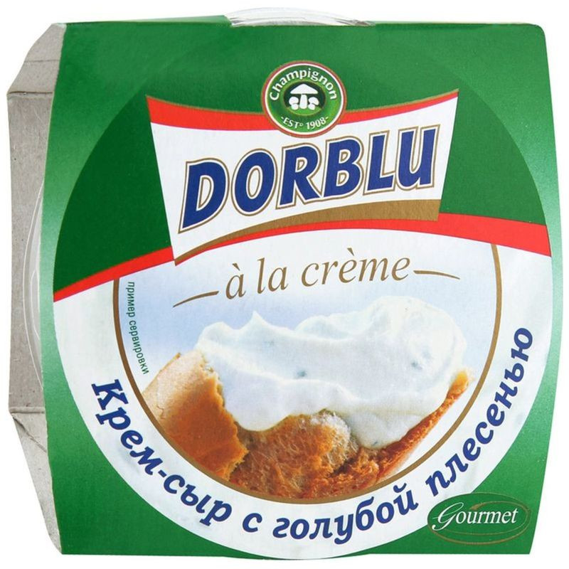 Изображение товара Крем-сыр Dorblu A La Creme с голубой плесенью 65% 80г Россия