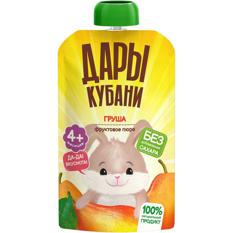 Изображение товара Пюре Дары Кубани Витаминный салатик из груш с 4 месяцев, 90г
