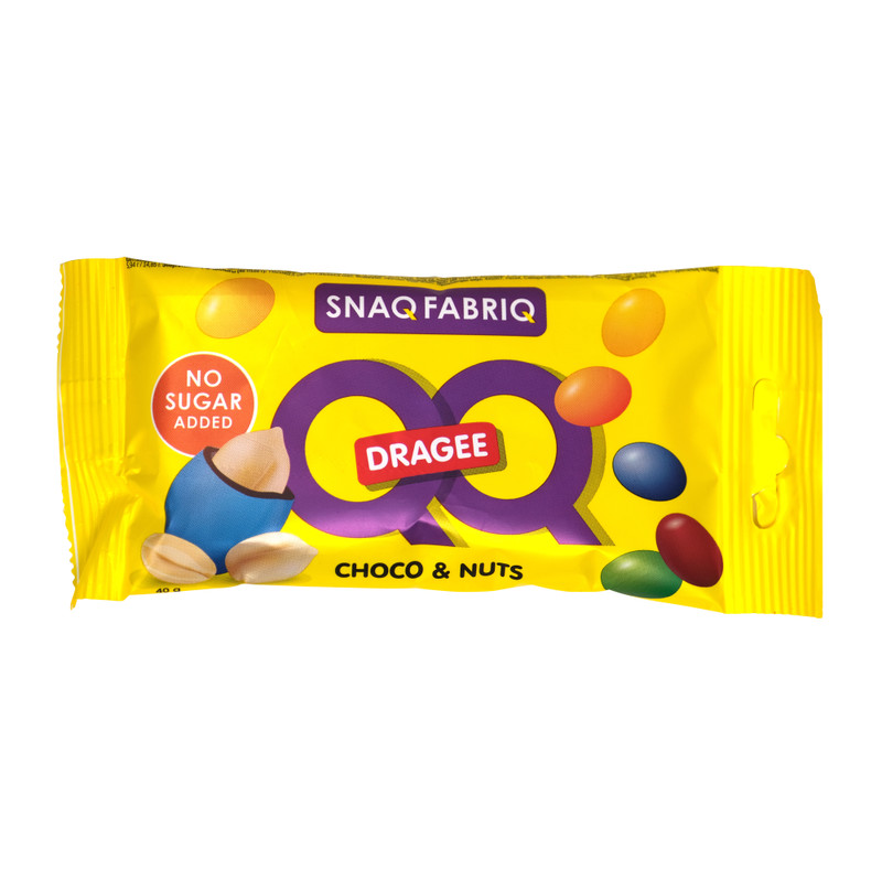 Изображение товара Драже Snaq Fabriq с арахисом и молочным шоколадом покрытое разноцветной глазурью, 40г