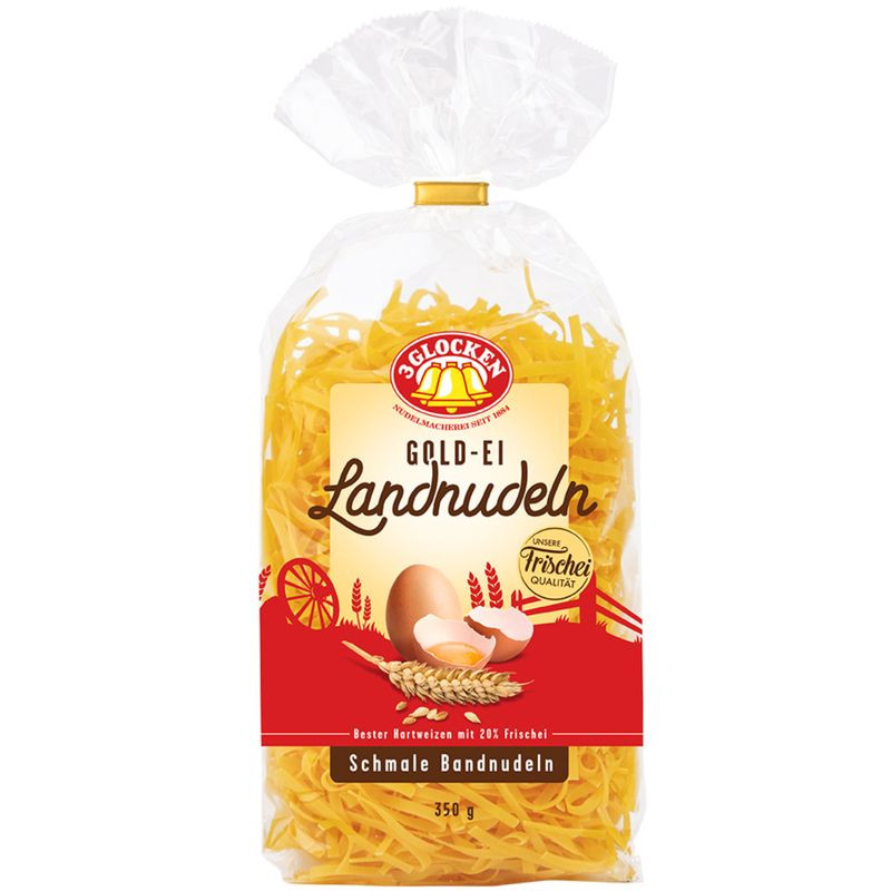 Изображение товара Лапша 3 Glocken Gold-Ei Landnudeln с яйцом 350г
