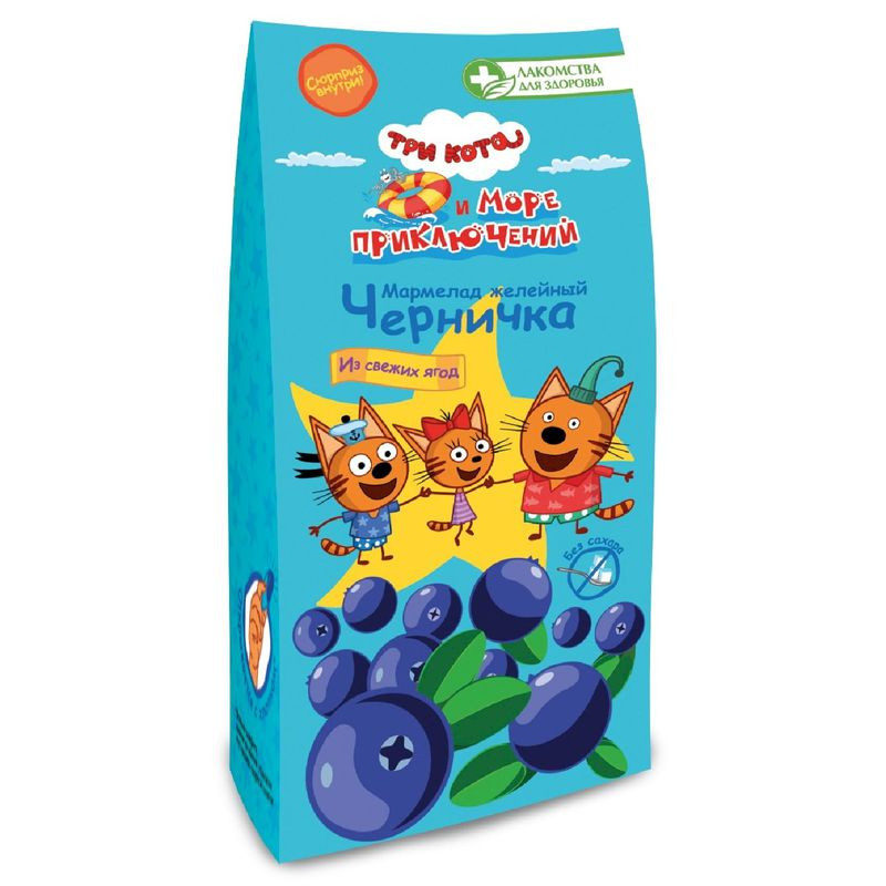 Изображение товара Мармелад желейный Лакомства для Здоровья черника, 105г