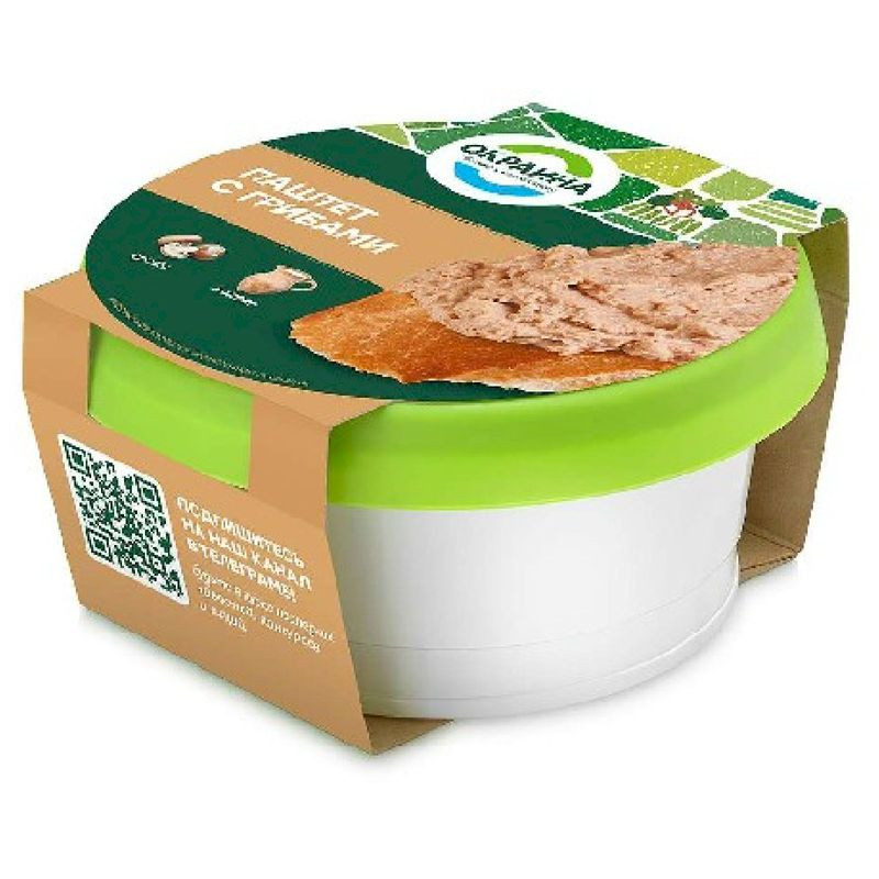 Изображение товара Паштет Окраина с грибами 150г - вкусная закуска на каждый день