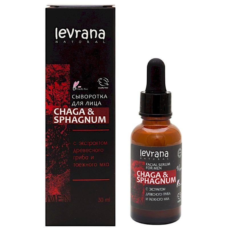 Изображение товара Сыворотка для лица Levrana Чага и Сфагнум 30мл натуральный уход увлажнение и восстановление