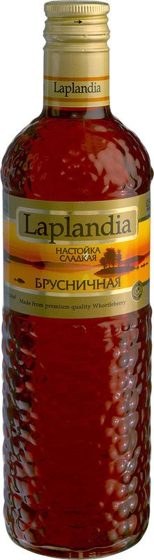 Изображение товара Настойка Laplandia Брусничная сладкая 21% 0.5л натуральный ягодный напиток