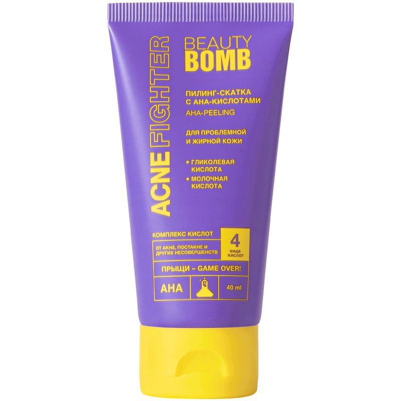 Изображение товара Пилинг-скатка для лица Beauty Bomb Acne Fighter 40мл увлажнение и очищение