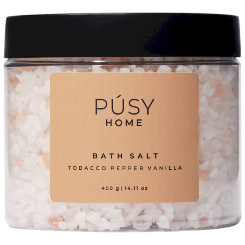 Изображение товара Соль для ванны Pusy Tobacco Pepper Vanilla 400 г натуральная расслабляющая ароматерапия