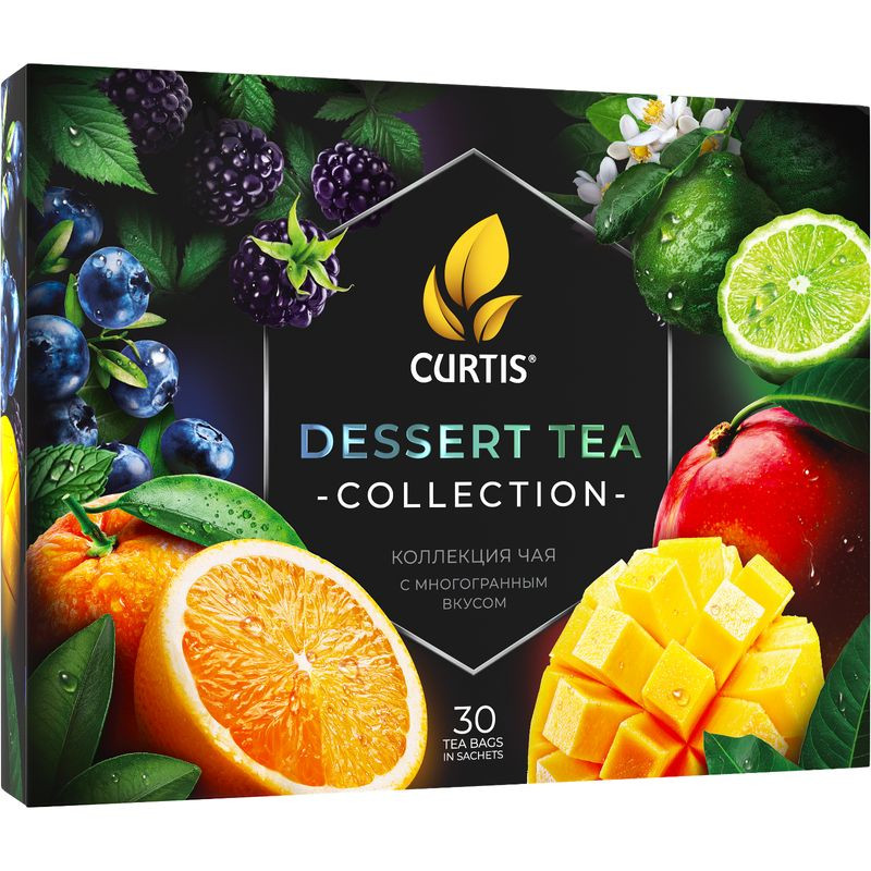 Изображение товара Чай Curtis Dessert Tea Collection Ассорти 50 г - разнообразие ароматов и натуральных ингредиентов