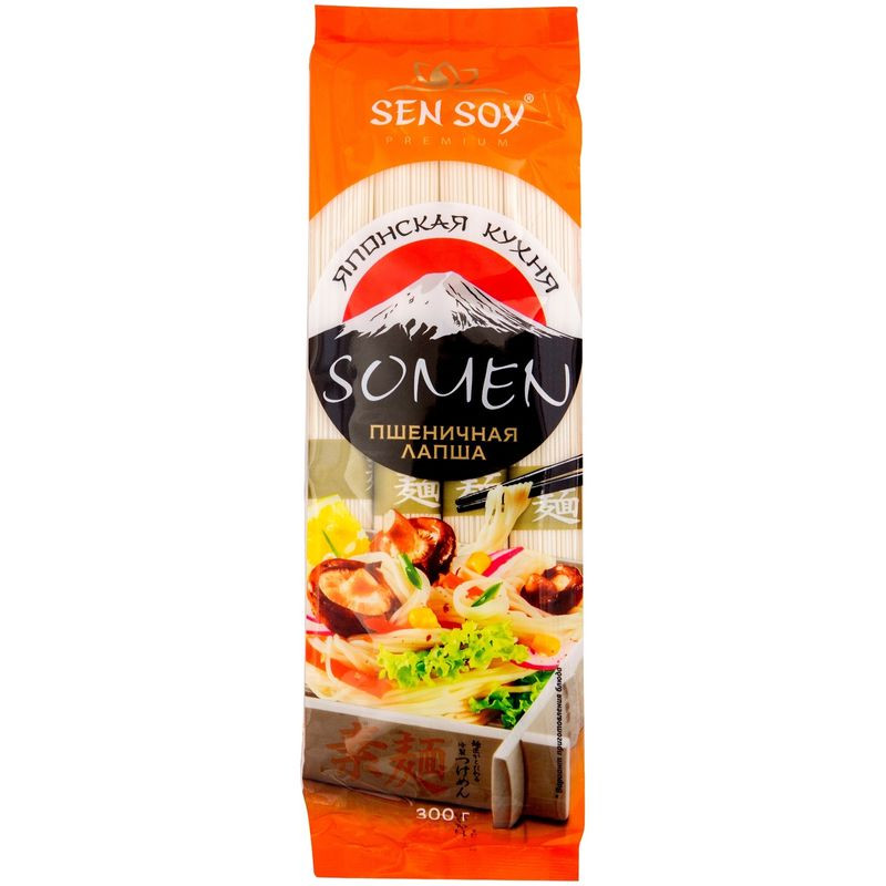 Изображение товара Пшеничная лапша Sen Soy Somen 300г - высокое качество и вкус