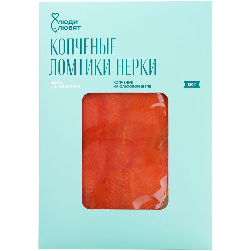 Изображение товара Нерка филе-ломтики холодного копчения Люди Любят 120г Россия