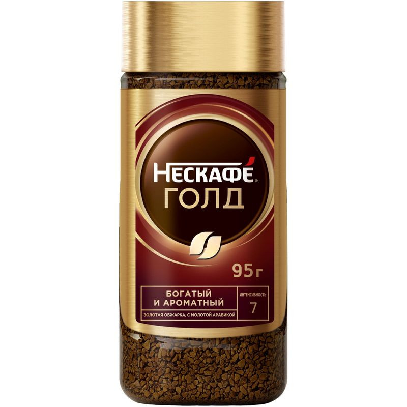 Изображение товара Кофе NESCAFÉ Gold натуральный растворимый с молотым 95г Россия