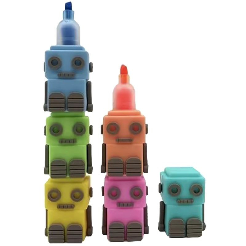 Изображение товара Фломастеры Union Source Роботы FHF22121976, 6 ярких цветов для творчества