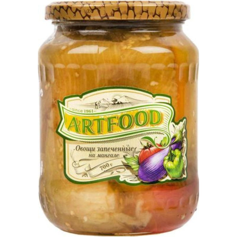 Изображение товара Запечённые овощи Artfood на мангале 700г - армянский продукт, консервированные овощи