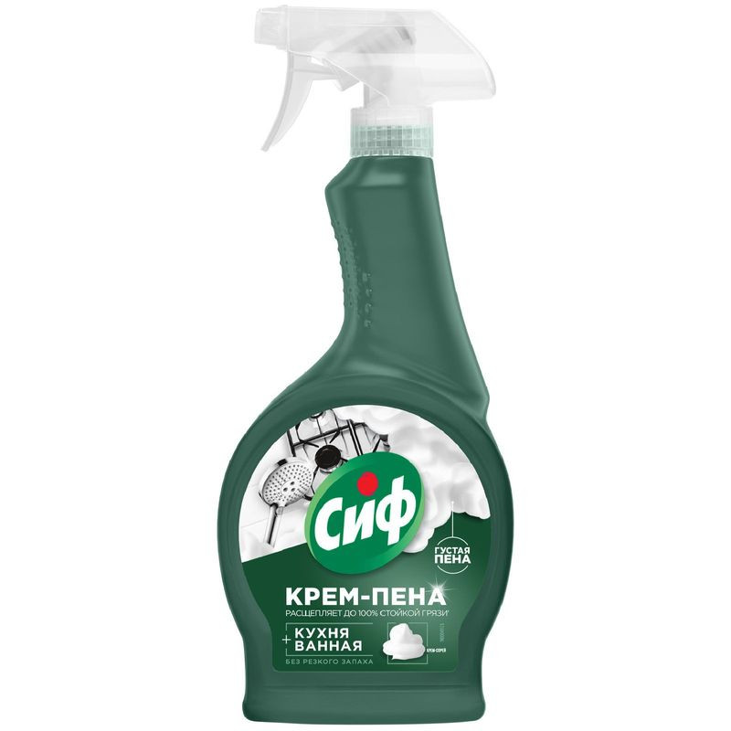 Изображение товара Крем-спрей Сиф чистящий 500 мл для кухни и ванной