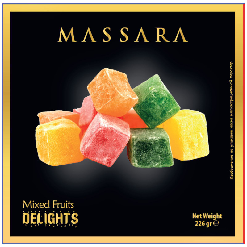 Изображение товара Рахат-лукум Massara Expressed Mixed со вкусом фруктов, 226г