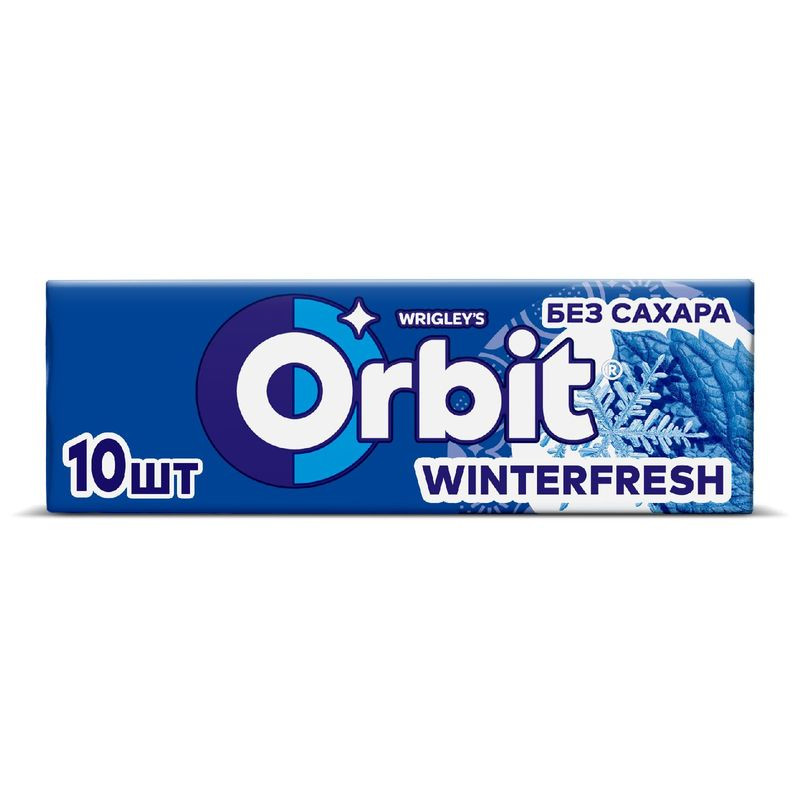 Изображение товара Жевательная резинка Orbit Winterfresh без сахара 13.6г, мята, Россия