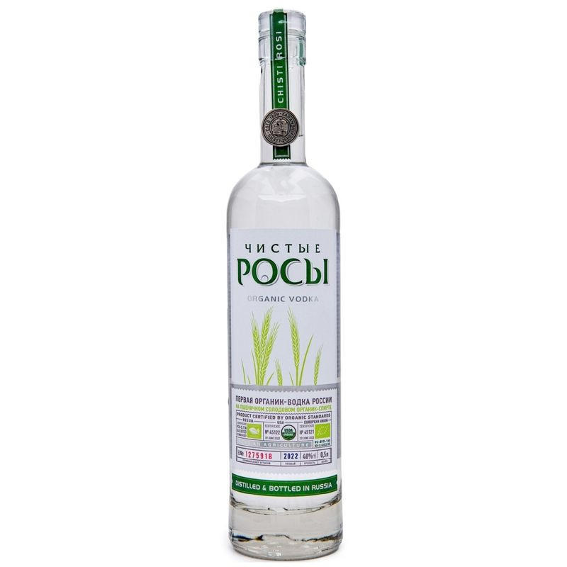 Изображение товара Водка Чистые Росы 40% 500мл Россия мягкий вкус сбалансированный аромат