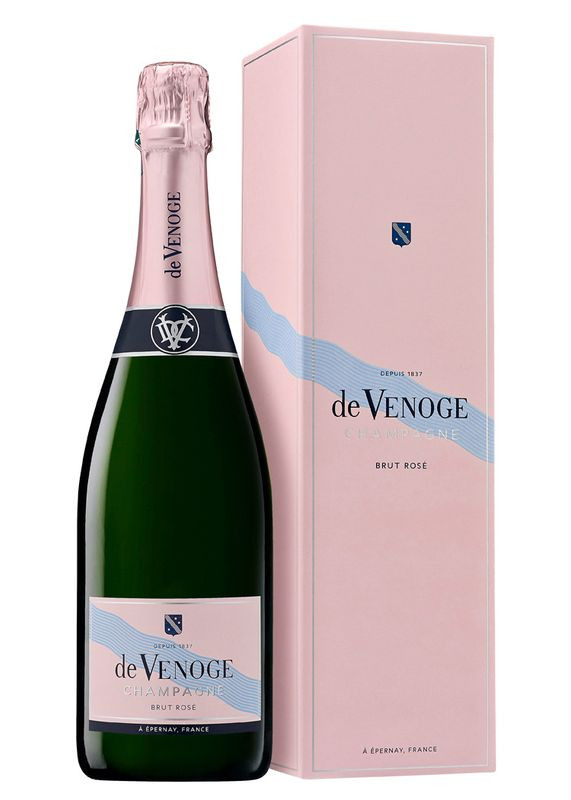Изображение товара Игристое розовое шампанское de Venoge Cordon Bleu Brut Rose 750мл АОС Франция