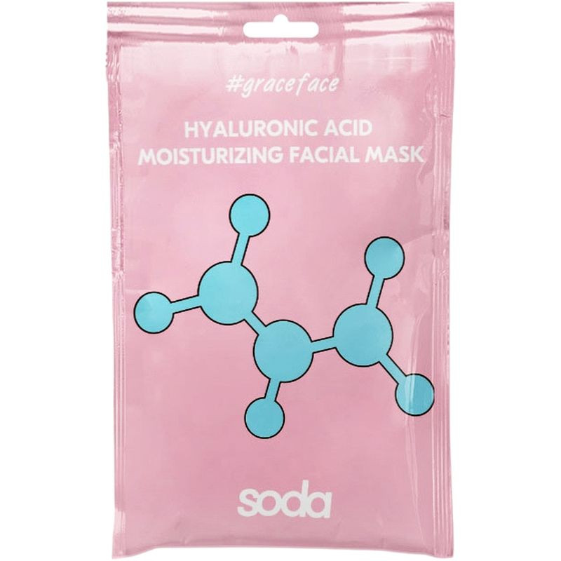 Изображение товара Маска Soda тканевая для лица увлажняющая с гиалуроновой кислотой 28 мл