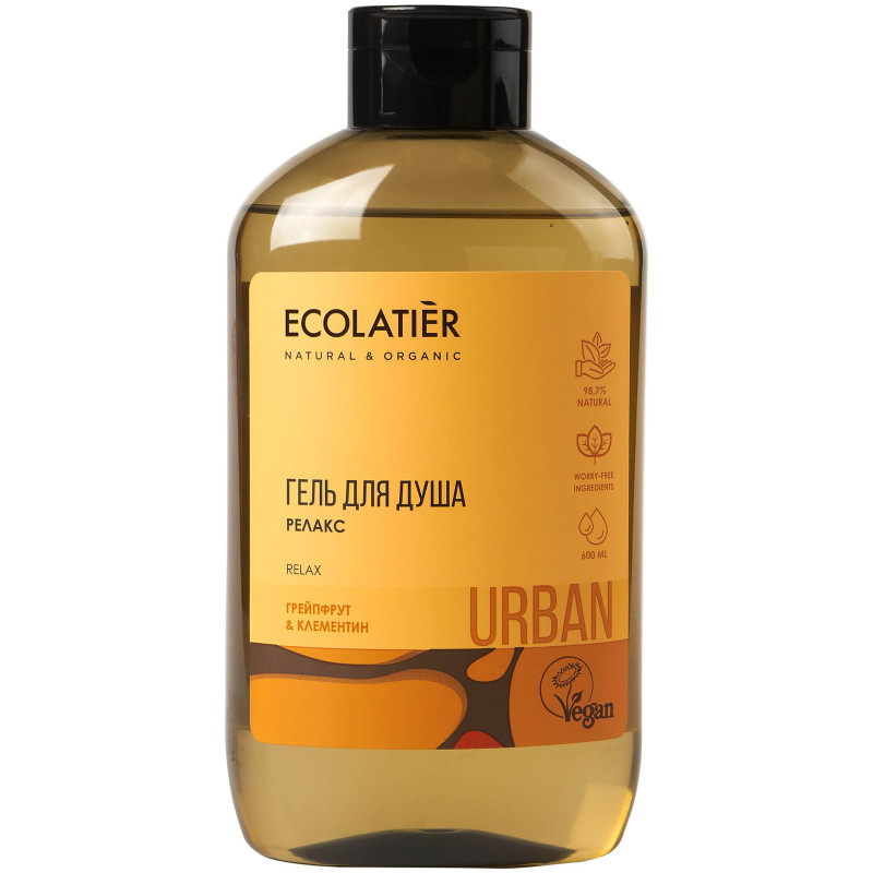 Изображение товара Гель для душа Ecolatier Urban Релакс грейпфрут и клементин, 600мл