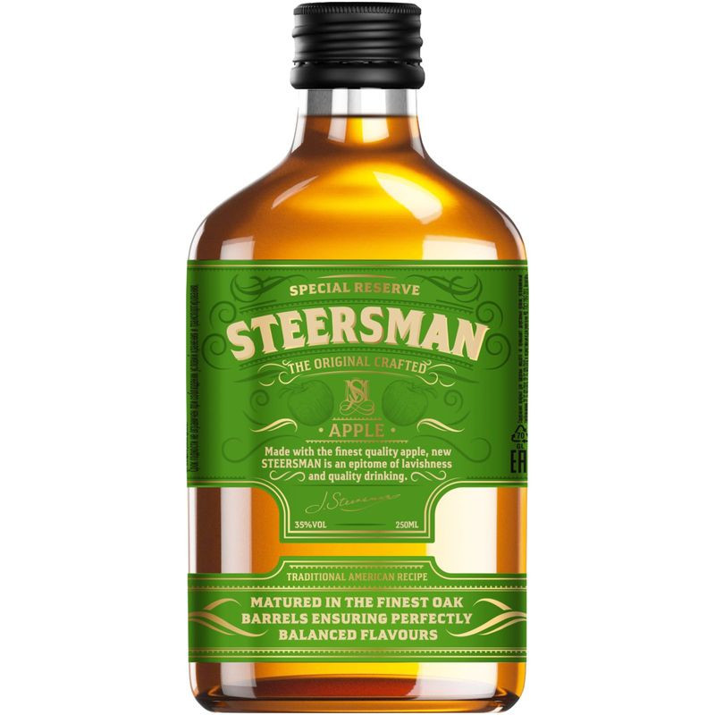 Изображение товара Коктейль Steersman с вкусом яблока 35% 250мл