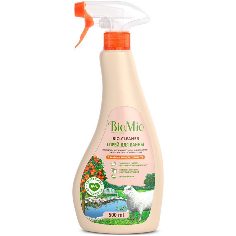 Изображение товара Средство чистящее BioMio Bio-Bathroom Cleaner грейпфрут для ванной и туалета, 500мл