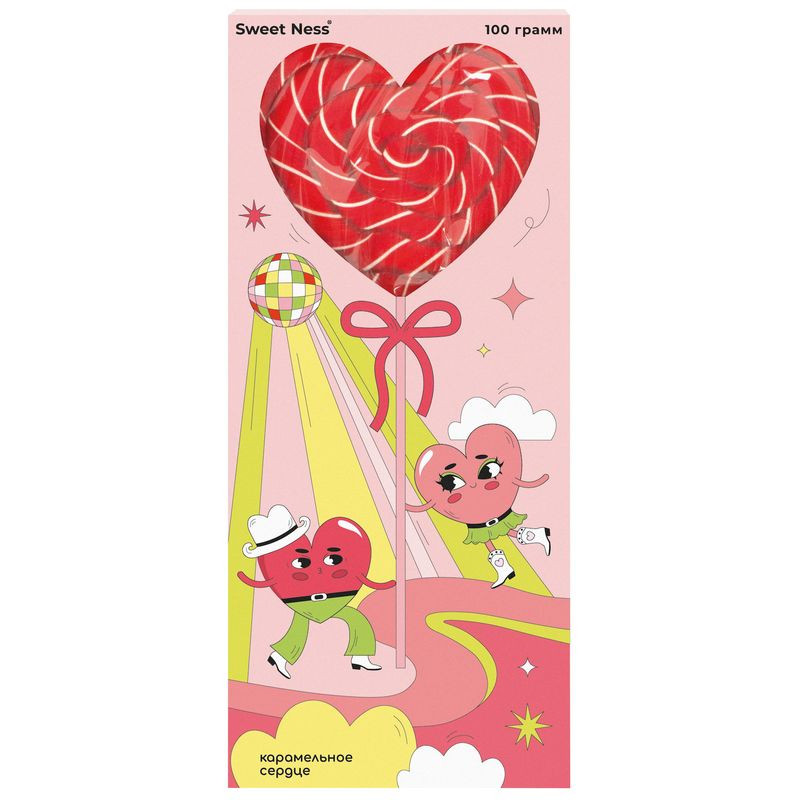 Изображение товара Карамель Sweet Ness леденцовая на полочке со вкусом клубники 100 г