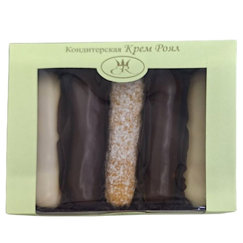 Изображение товара Кондитерский набор пирожных Крем Роял Эклер 300 г натуральные ингредиенты