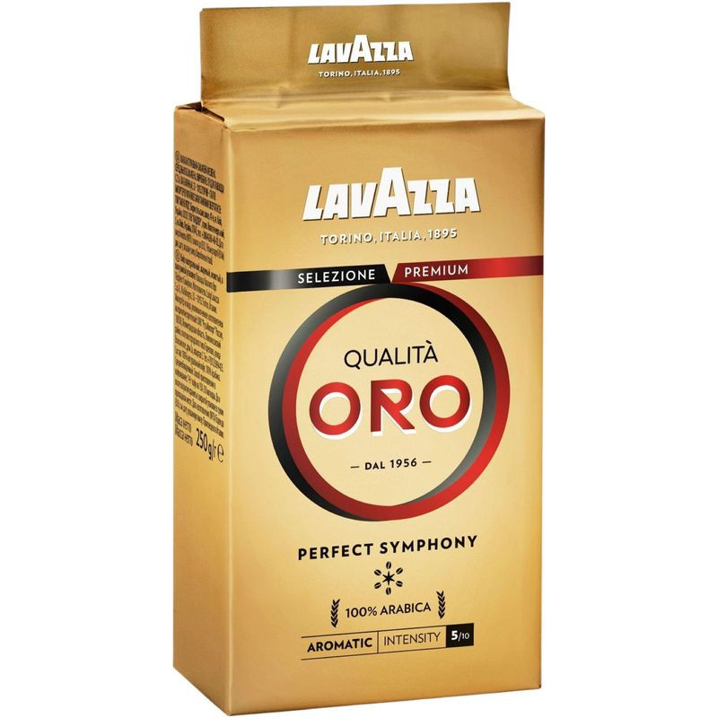 Изображение товара Кофе Lavazza Qualita Oro молотый 250 г Италия итальянский арабика средняя обжарка