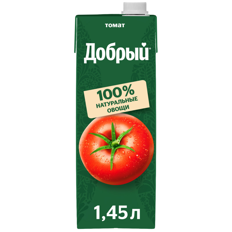 Изображение товара Нектар Добрый томатный с сахаром и солью, 1.45л