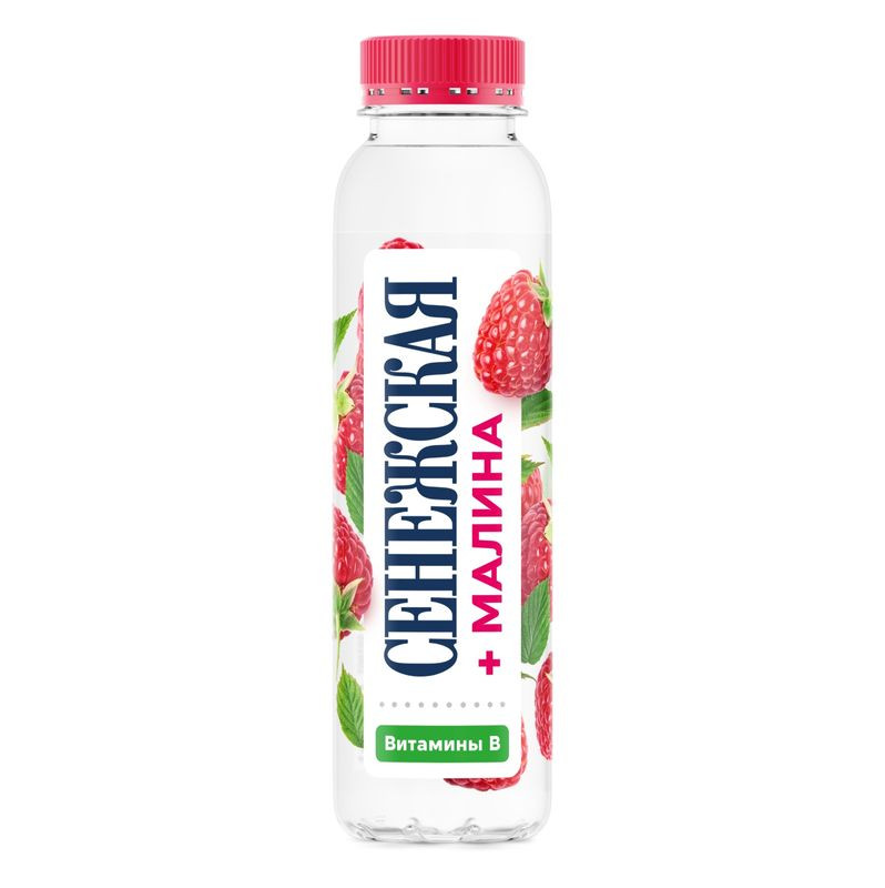 Изображение товара Безалкогольный напиток Сенежская малина 440 мл без газа натуральный вкус низкокалорийный