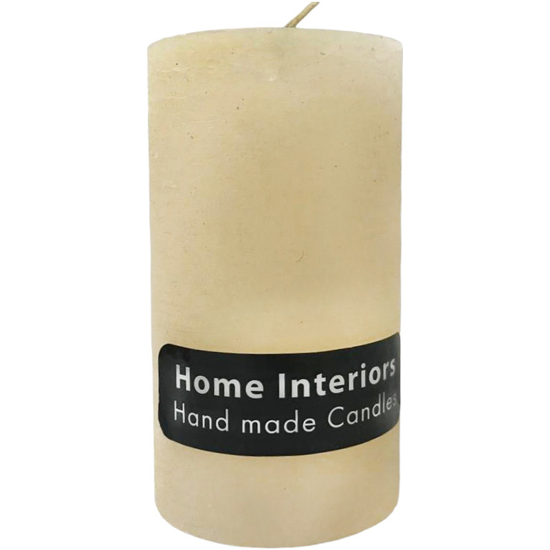 Изображение товара Свеча Home Interiors столбик рустик бежевый, 70х130мм