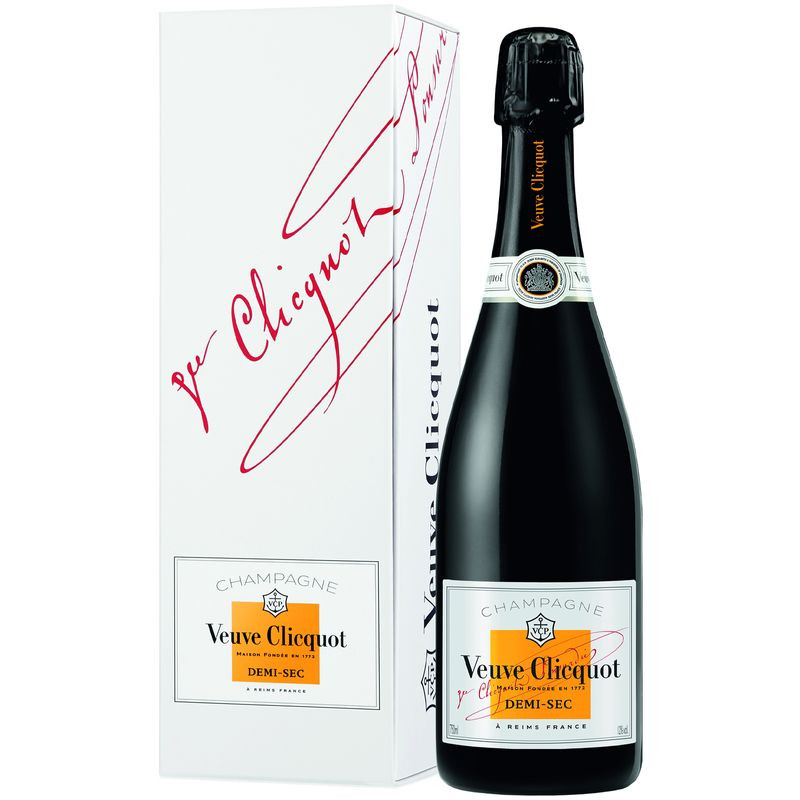 Вино игристое Veuve Clicquot Demi-Sec белое полусладкое 12%, 750мл